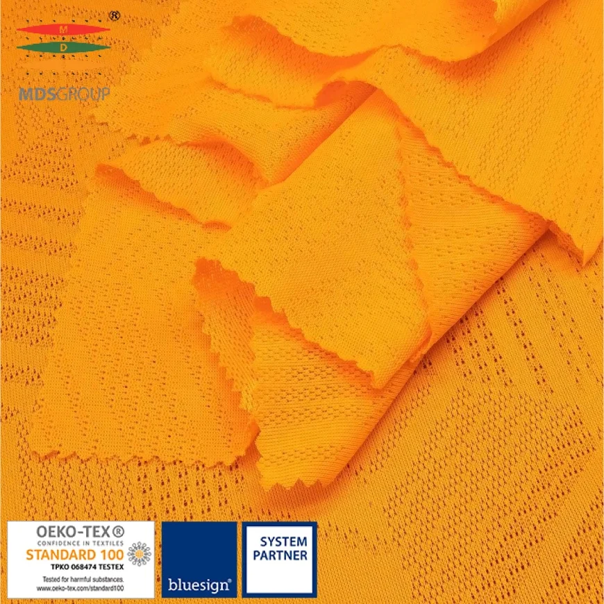 
SPORTSWEAR/LIFE WEAR/LIGHT WEIGHT JACQUARD/T-SHIRT/JERSEY 100%POLYESTER CIRCULAR KNIT HYDROPHILIC COMPUTER JACQUARD 