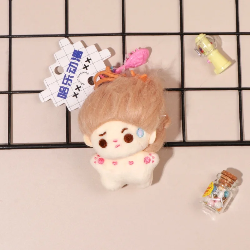 DL123 New Products Cotton Doll Light Purple Hair Naked Style Soft for Kid Cute Stuffed Keychain Kawaii