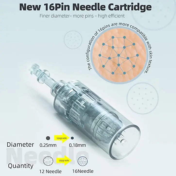 Dr. Pen M8 6 Speeds Electric 11/16/24/36/42 Pins Ultima Derma Pen Anti Aging MTS Microneedle Derma Needle Pen