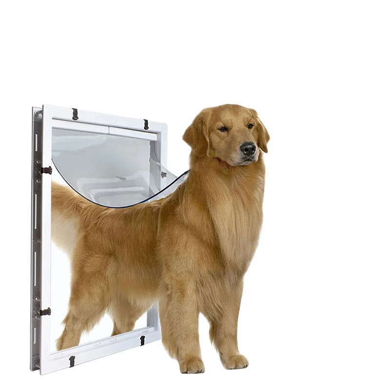 Plastic Acrylic Adjustable Flap Interior Cat Walk Door Microchip Interior Dog Safety Door