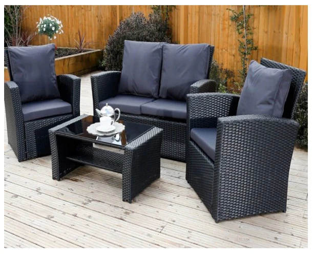 Outdoor PE Rattan Sofa Set Patio Wicker Garden Furniture Outdoor Furniture Garden Sets Plastic Resin Chair