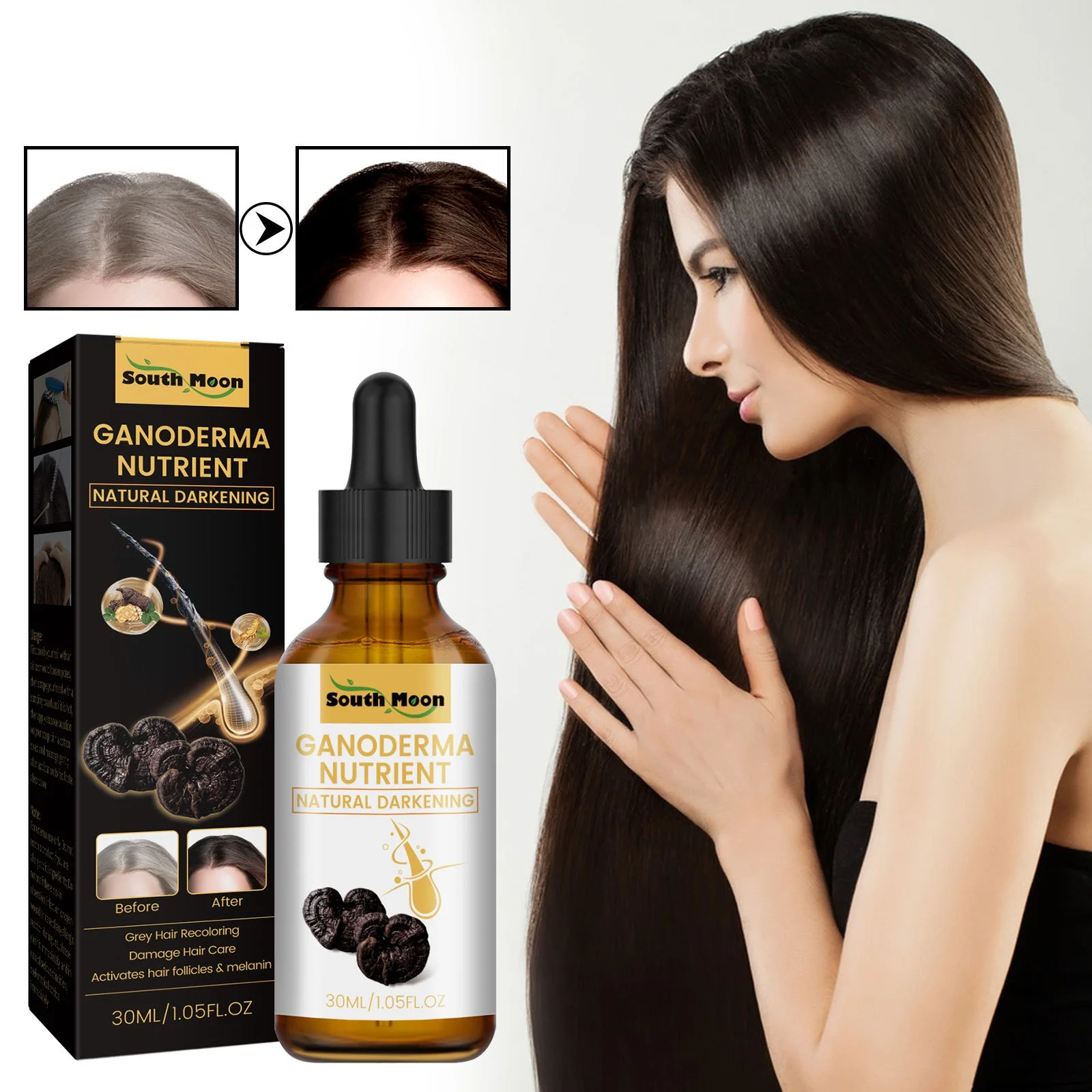 Wholesale Hair Loss Products 100% Natural Organic Private Label 30Ml Hair Growth Serum Oil