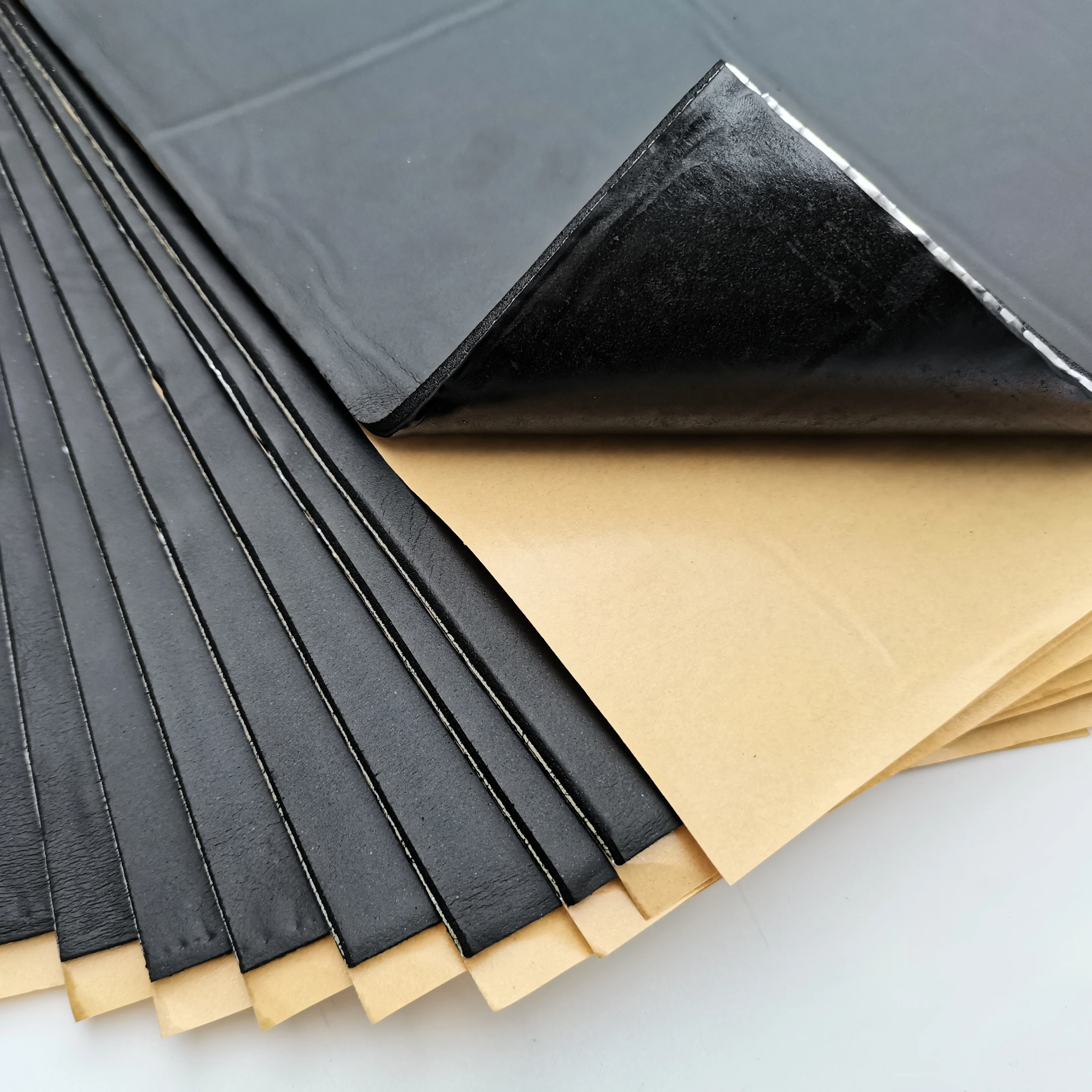 Top quality self-adhesive automotive accessories butyl sound deadening for car sound barrier ,sound deadening pads for car