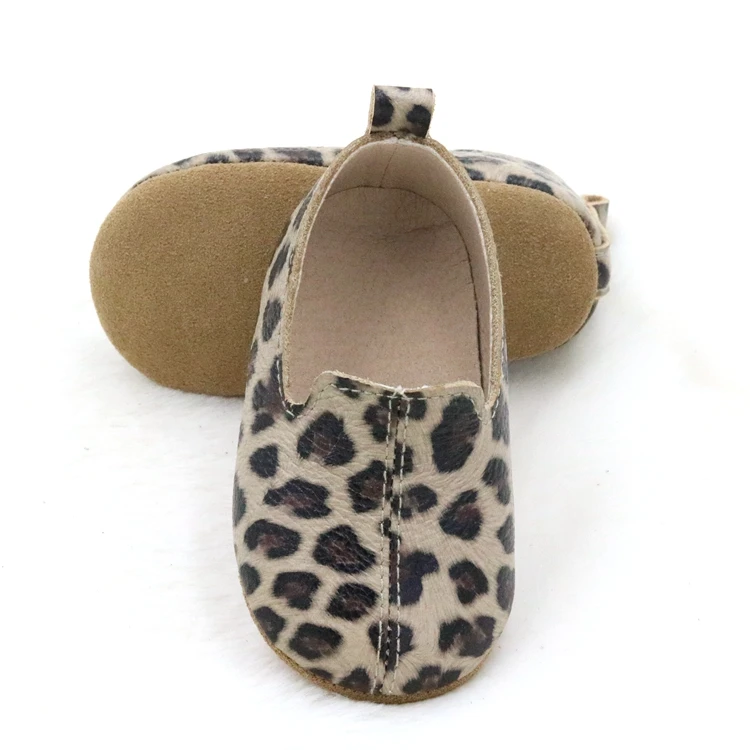 New Design Speckle Leather Cartoon Baby Girl Slippers Shoes