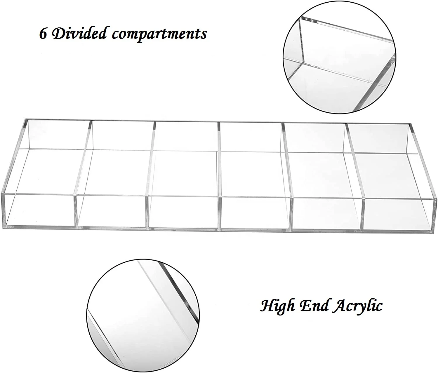 Fashion Desktop Stackable Clear Acrylic Eyeglasses Display Case Sunglasses Display Organizer