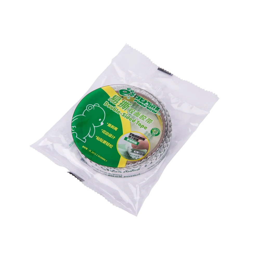 Wholesale Competitive Price Wave Edge Retention Adhesive Double Side Tissue Tape Roll