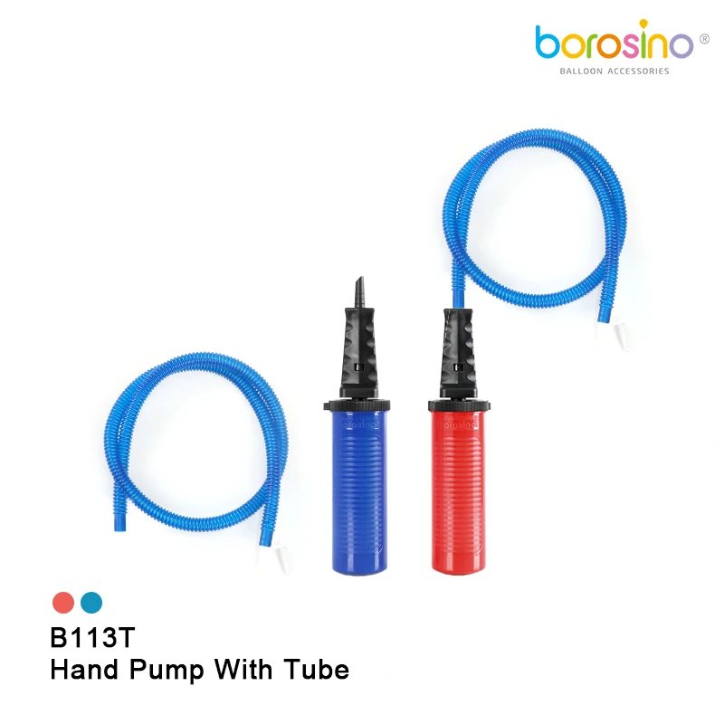 New Style Borosino B113T Plastic Hand Pump With Tube For Party balloons And Air Toys Air Mattress
