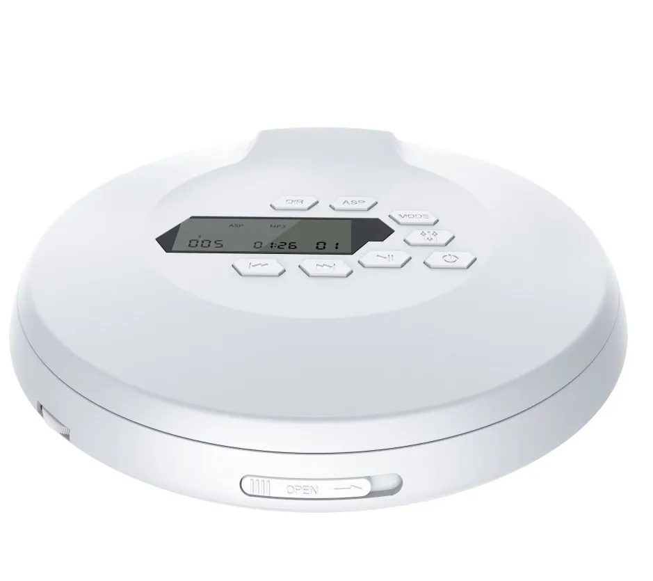 Портативный домашний CD-плеер в стиле ретро, беспроводная передача на динамик/гарнитуру, Встроенная перезаряжаемая батарея 2000 мАч, выход BT