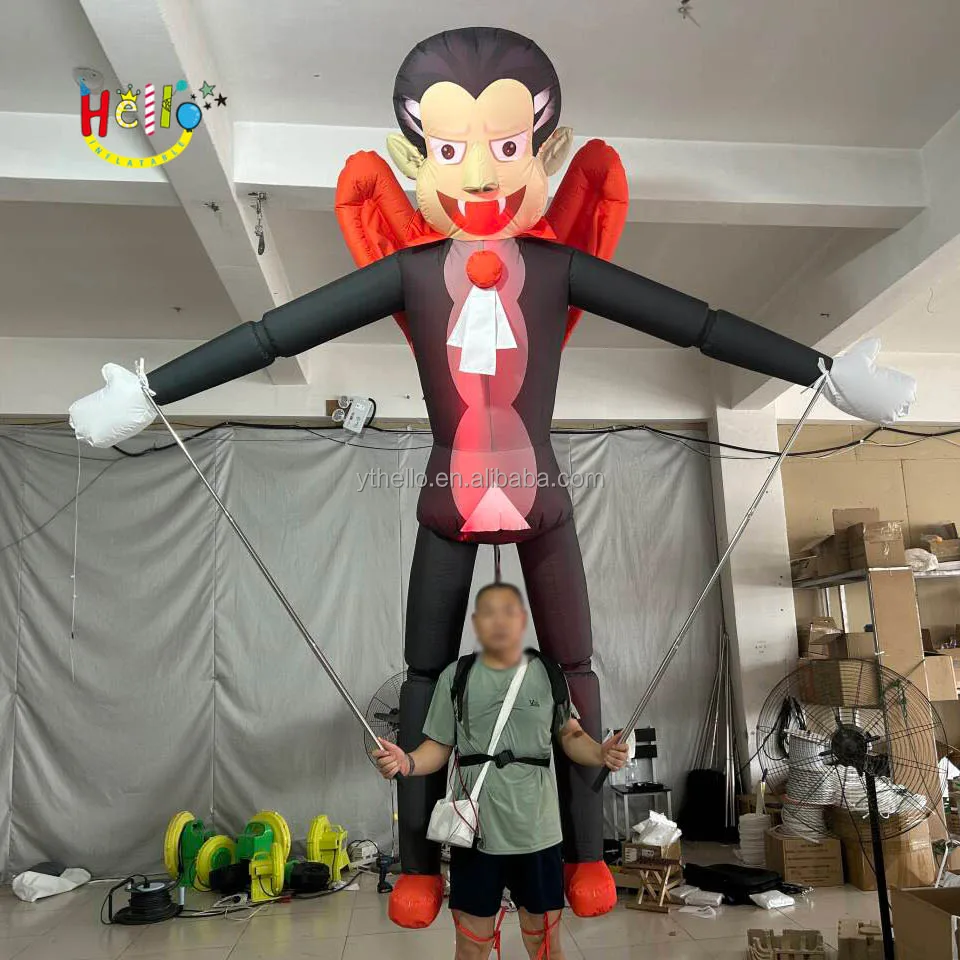 LED lighted inflatable Vampires puppet halloween moving character