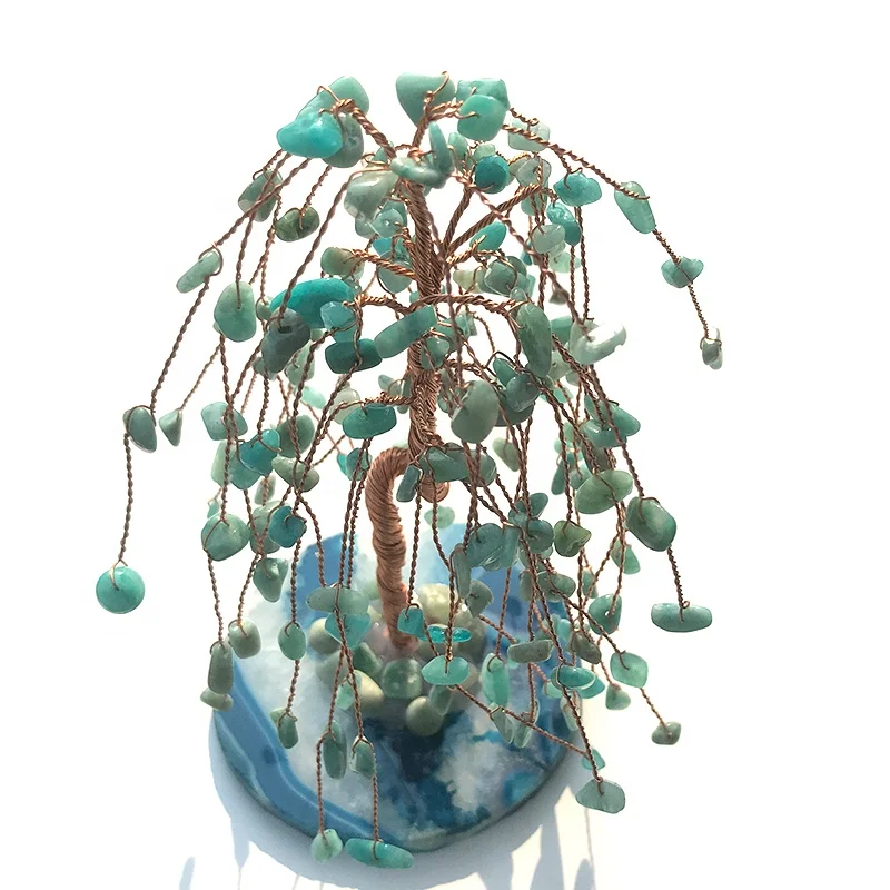 7 Chakra Healing Crystal Tree Wire Quartz Crystals Gemstone Money Tree Feng Shui Figurine Home Decoration