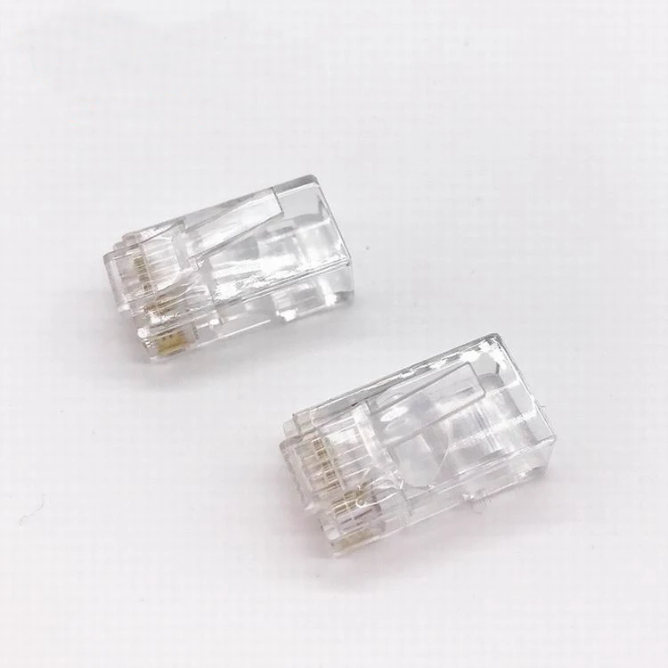 Горячая Распродажа, позолоченный Cat5 8p8c Rj 45 неэкранированный ПК Материал Cat 5 Штекерный разъем