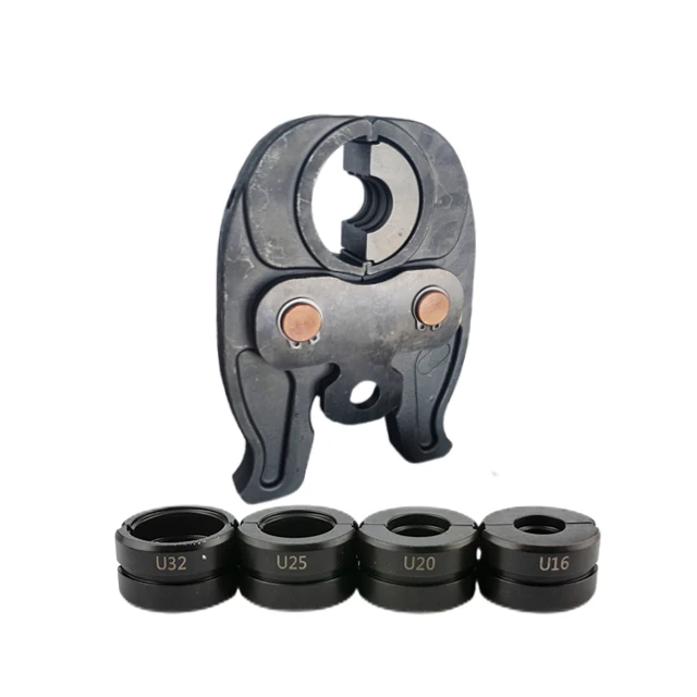 Universal Steel Hydraulic Press Tool Kit for Copper PEX Aluminum Plastic Pipes Electric-powered 220V THUVAU M V VUS Pressing