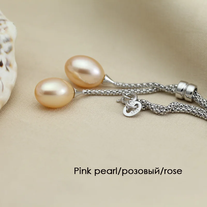 
Fancy 925 sterling silver chain double pearl necklace natural pearls freshwater jewelry for women 