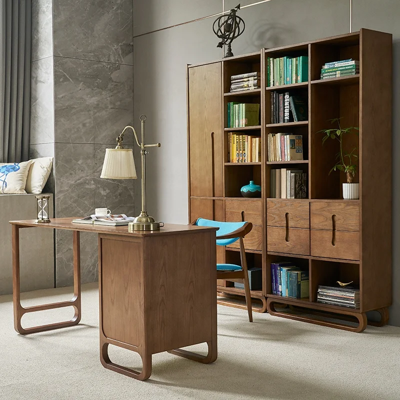 Retro Home Furniture Wood Shelving Rack Decorating Bookshelf Bookcase