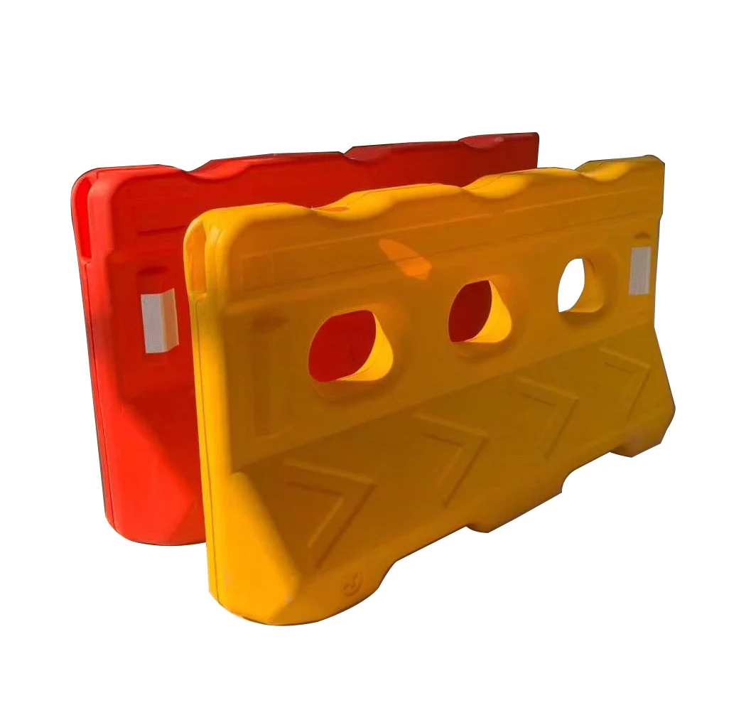 Roadway Temporary Plastic Water Filled Traffic Barrier HDPE/LLDPE Material Water Filled Barrier Anti UV Plastic Water Barrier