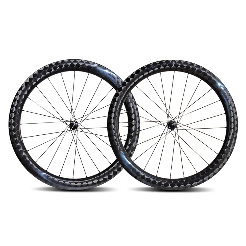 Top-fire Bike rims wheel 55mm UD 3K 12K Surface Aero clincher tubeless carbon wheelset 700C road DT Swiss 350 Wheelset roadbike