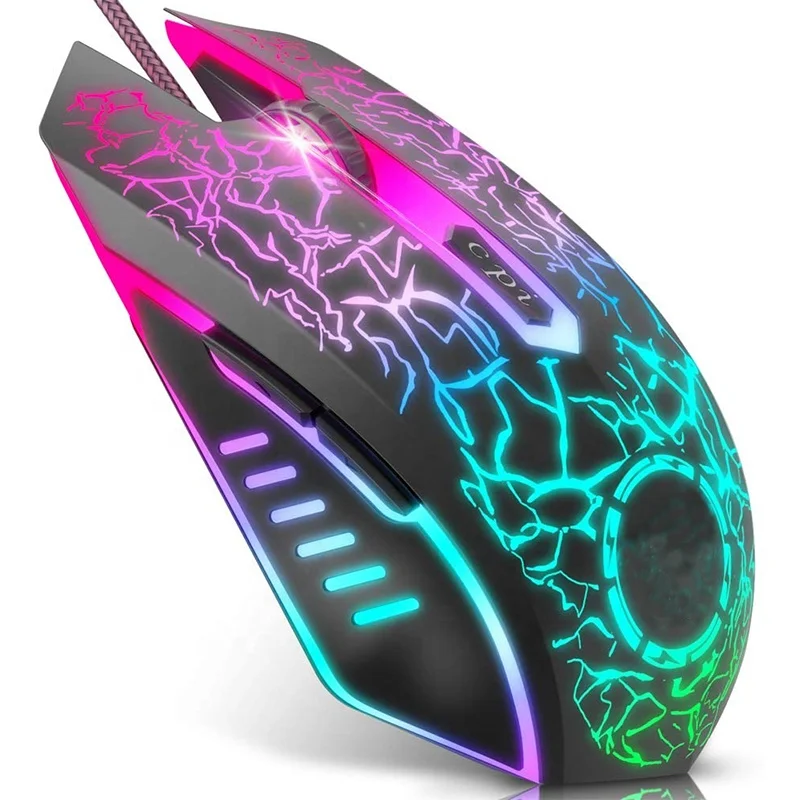  Для детей 2 4G беспроводной правшей мышь USB зарядка для игр RGB подсветкой