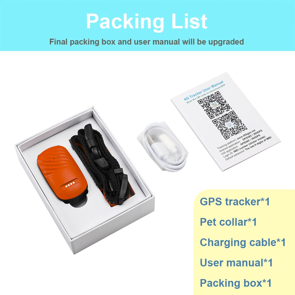 4G Waterproof Large Battery Capacity Wireless Animal Cat Dog Gps Tracking Locator Collar for Pets