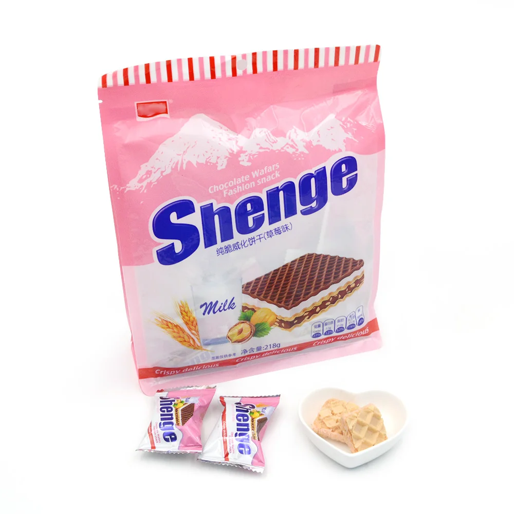 Новое поступление 2021 закуска хрустящие вкусные ягоды шоколадные вафли