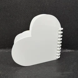 Heart shape Photo book Sublimation board book double sided printable FRP notebook with clip