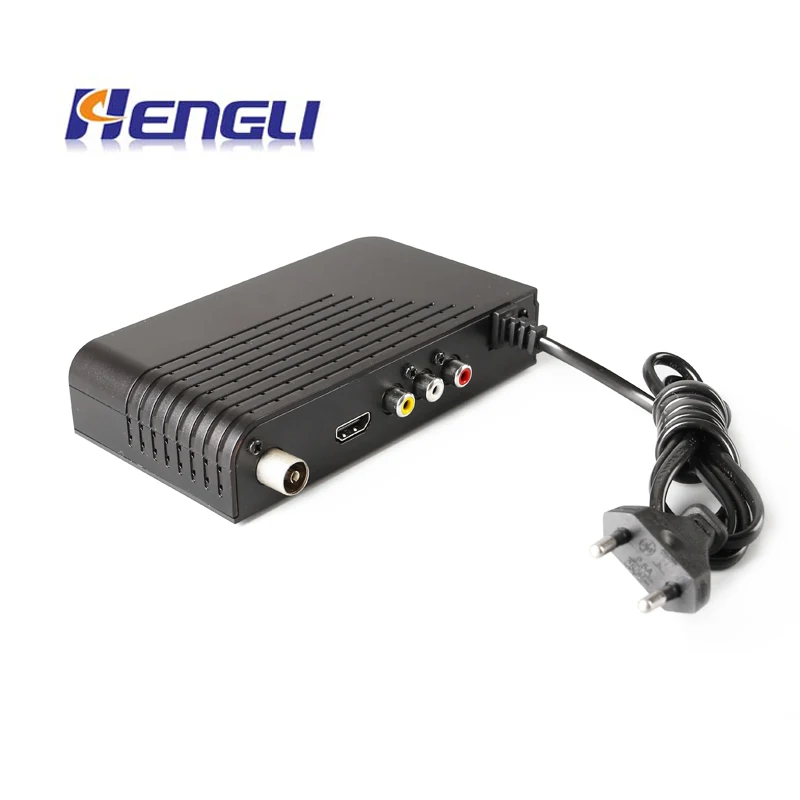 TV Receiver DVB-T2 Converter Box TV Decoder Hevc H.264 Terrestrial Tuner Antenna DVB-T2 Set top box OEM Hengli