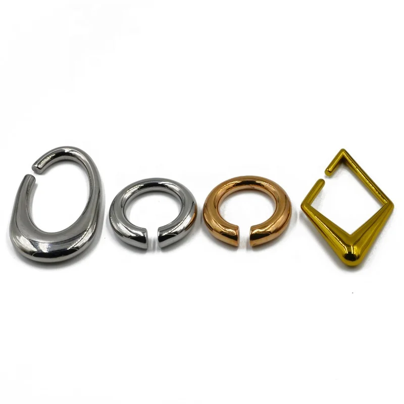 new arrival heavy ear weight 316L stainless steel ear gauges piercing rhombus Lock Triangle Round shape tunnels body jewelry