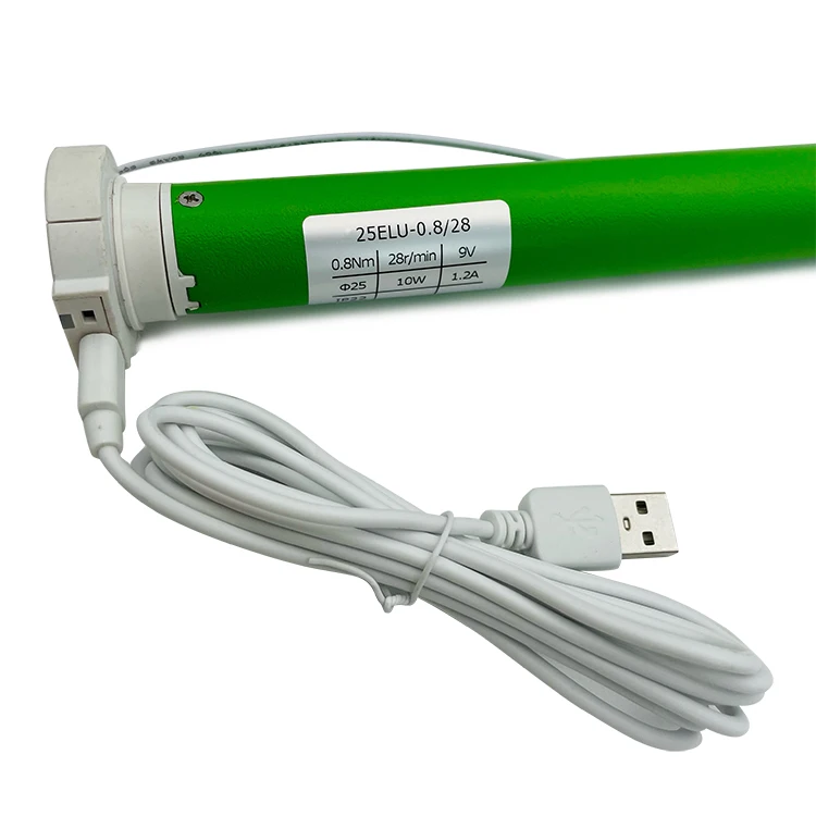 Roller Blind Motor 25mm Lithium Rechargeable Battery Tubular Motor 38mm Roller Tube