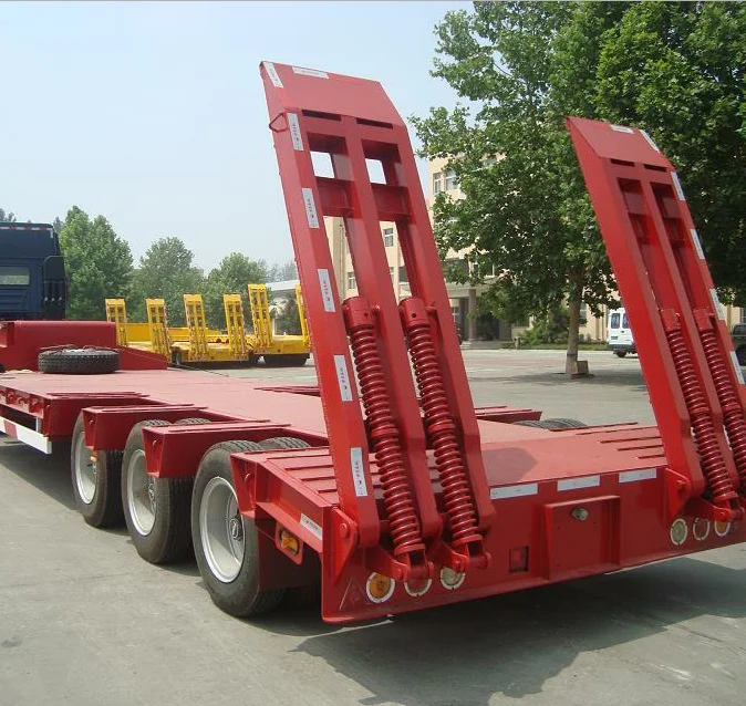 Цена по прейскуранту завода-изготовителя гидравлический выдвижной 3-х осевой 60ton «гусиная шея» низкий прицеп низкорамный 100 тонн Lowboy полуприцеп