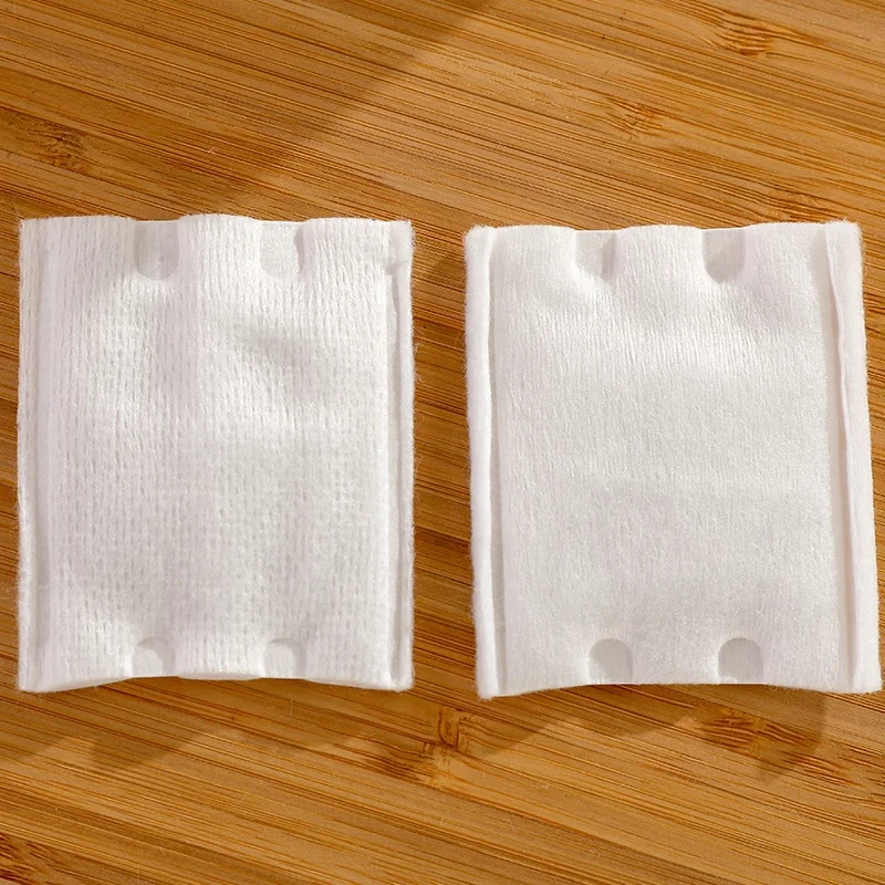 Double Sided Cosmetic Cotton Pads Organic Cotton Disposable Makeup Remover Pads