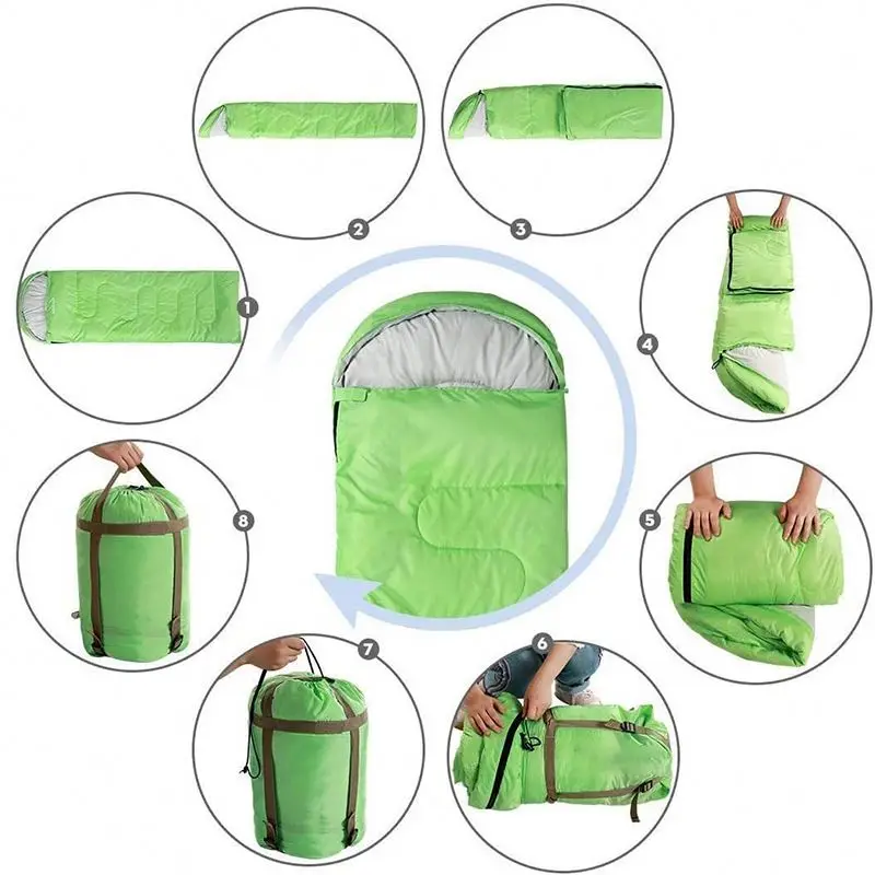Low MOQ Waterproof Sleeping Bag Lightweight For Camping And Hiking