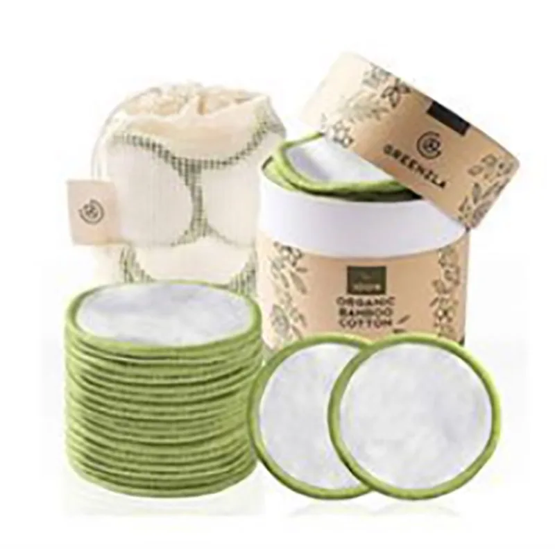 Stock 16pcs set  Premium Natural 100% makeup Facial Cotton Pads Hypoallergenic, Unbleached, Lint-Free, Chemical Free