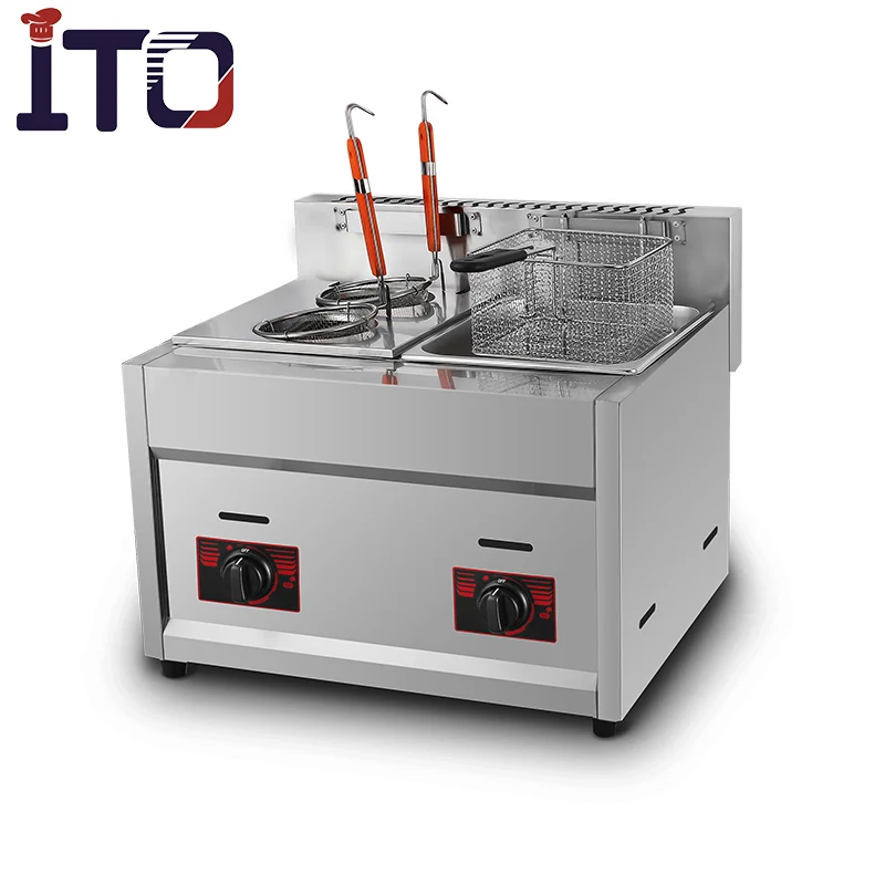 Gas Potato Crisp Chips Fryer Machine