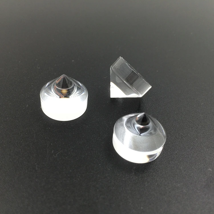 Approved manufacturer AR coated conical fused quartz prism