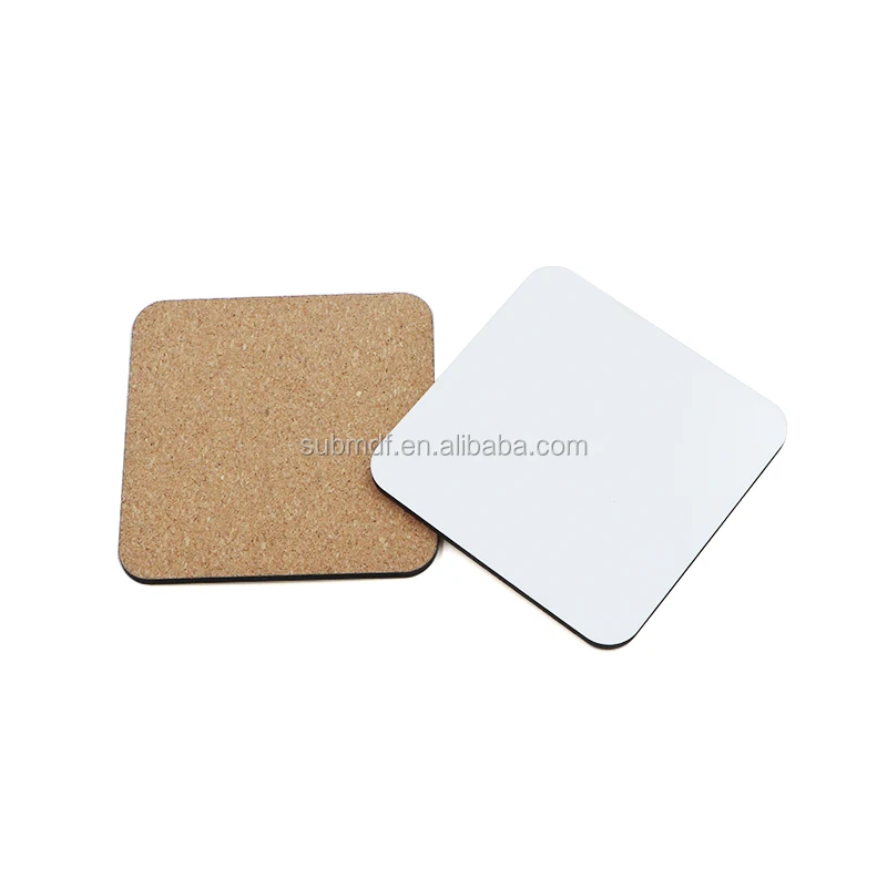 Деревянные сублимационные MDF пустые пробковые подставки 9 5x9