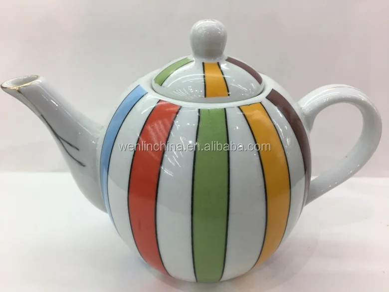Chaozhou factory Arabic Saudi Middle-East Dubai 600cc 900cc 1200cc 1600cc ceramic porcelain teapot  set coffee teapot