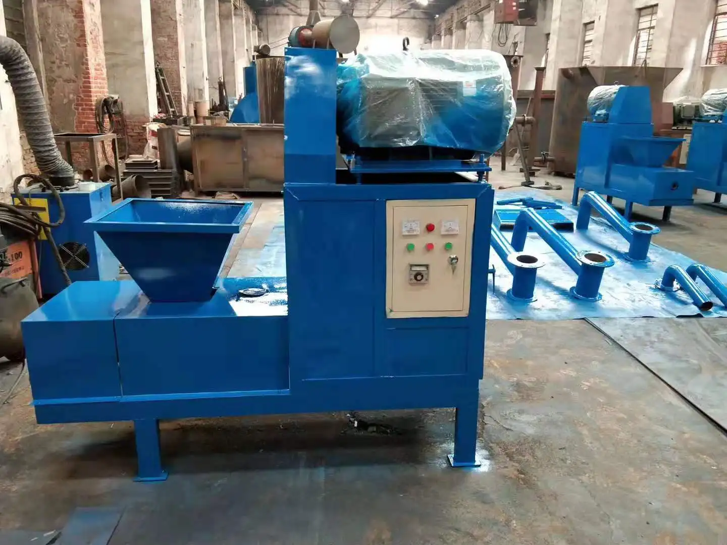 Машина для брикетирования опилок машина производства палочек барбекю пресс с шестигранной головкой