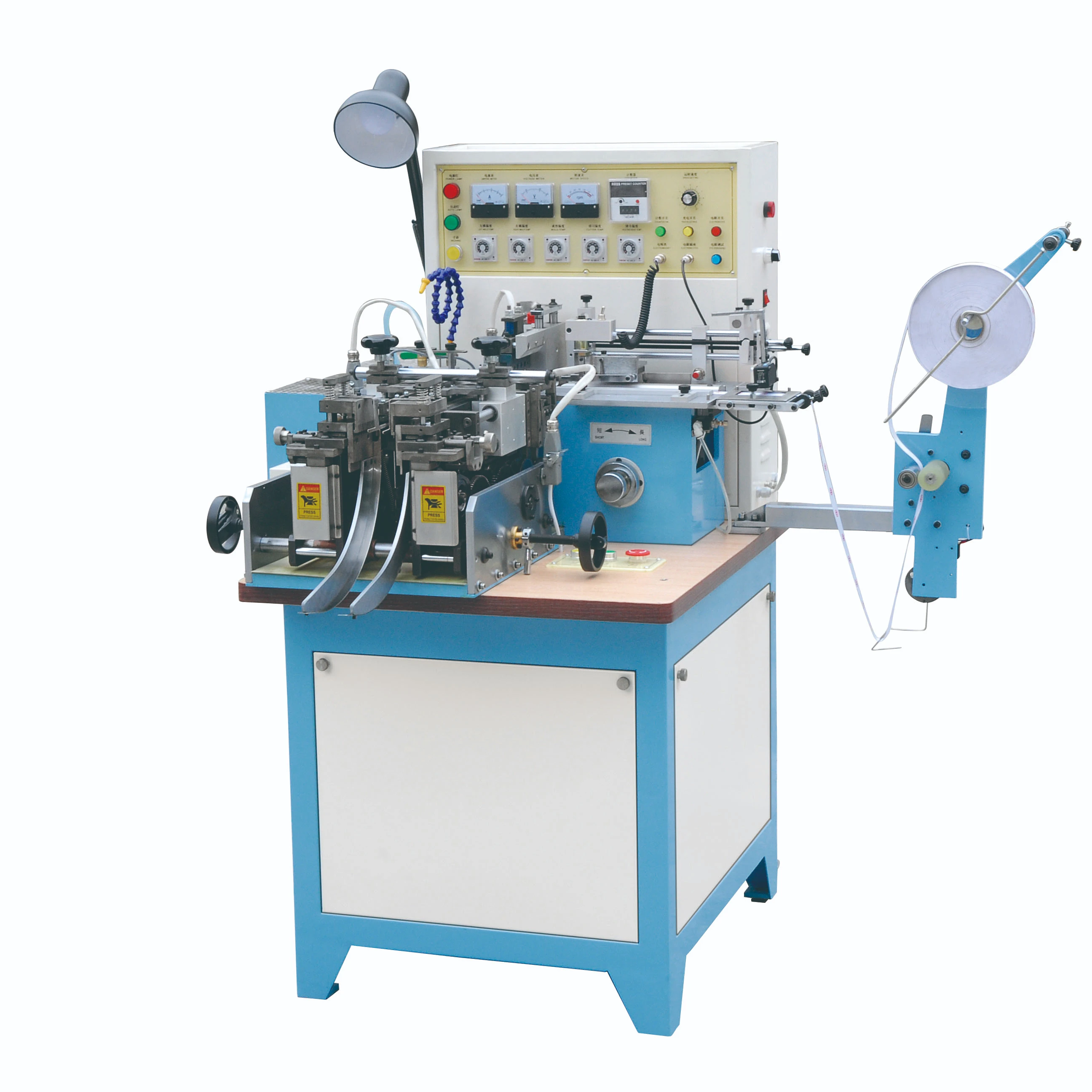 Automatic Woven Label Cut and Fold Machine Satin Label Cutting and Folding Machine Textile Finishing Machines