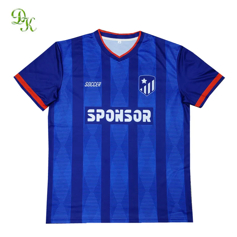 2023 Custom design thai quality black club soccer team jerseys