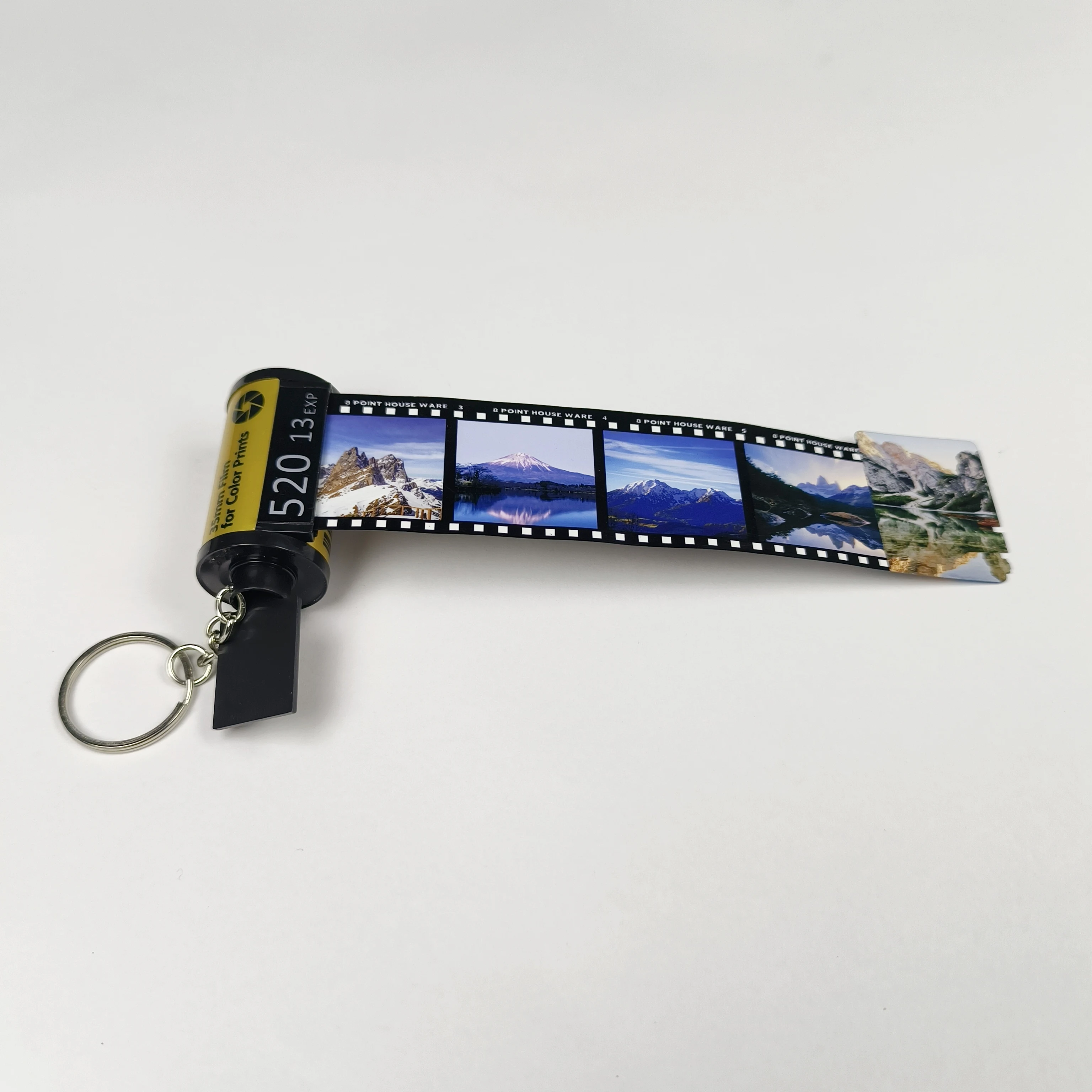 Sublimation Camera roll keychain PET blanks double sided blanks Memory film