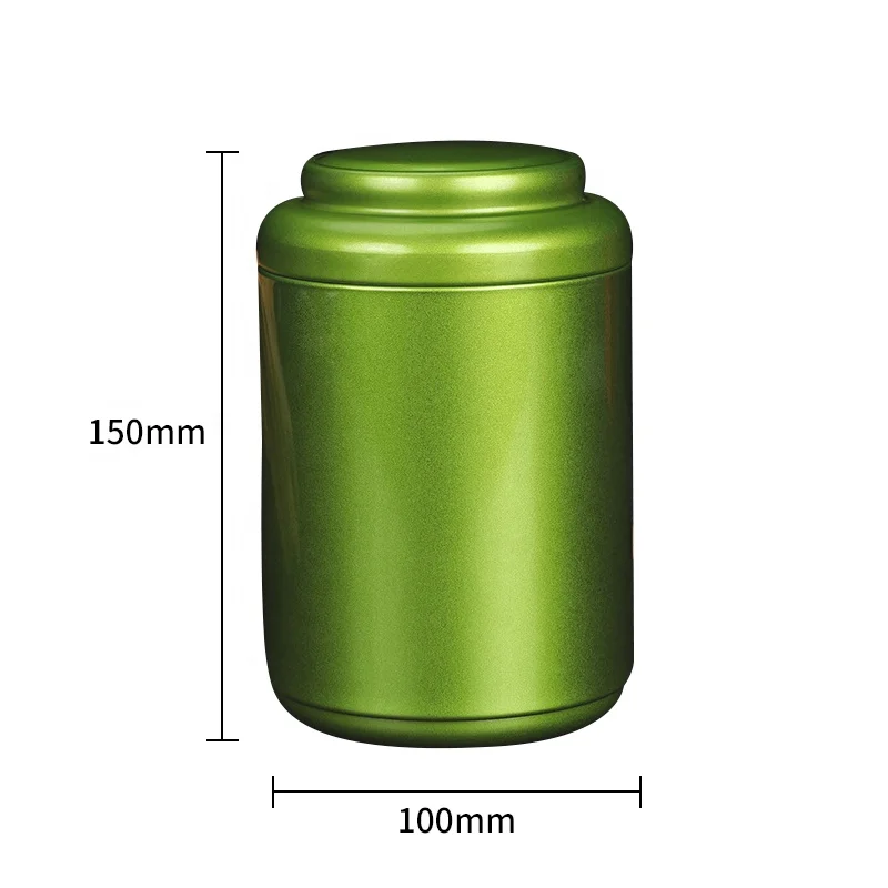Eco Friendly Matte White Coffee Beans Tin Matcha Tea Packaging Tin Box Gift Metal Cans For Loose Tea