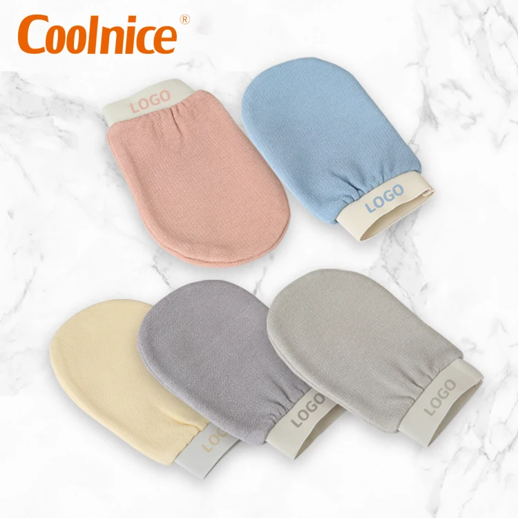 Coolnice New arrive 100% Viscose   Bath Exfoliating Mitt  Morocco With Mitts Bath Scrubber Body
