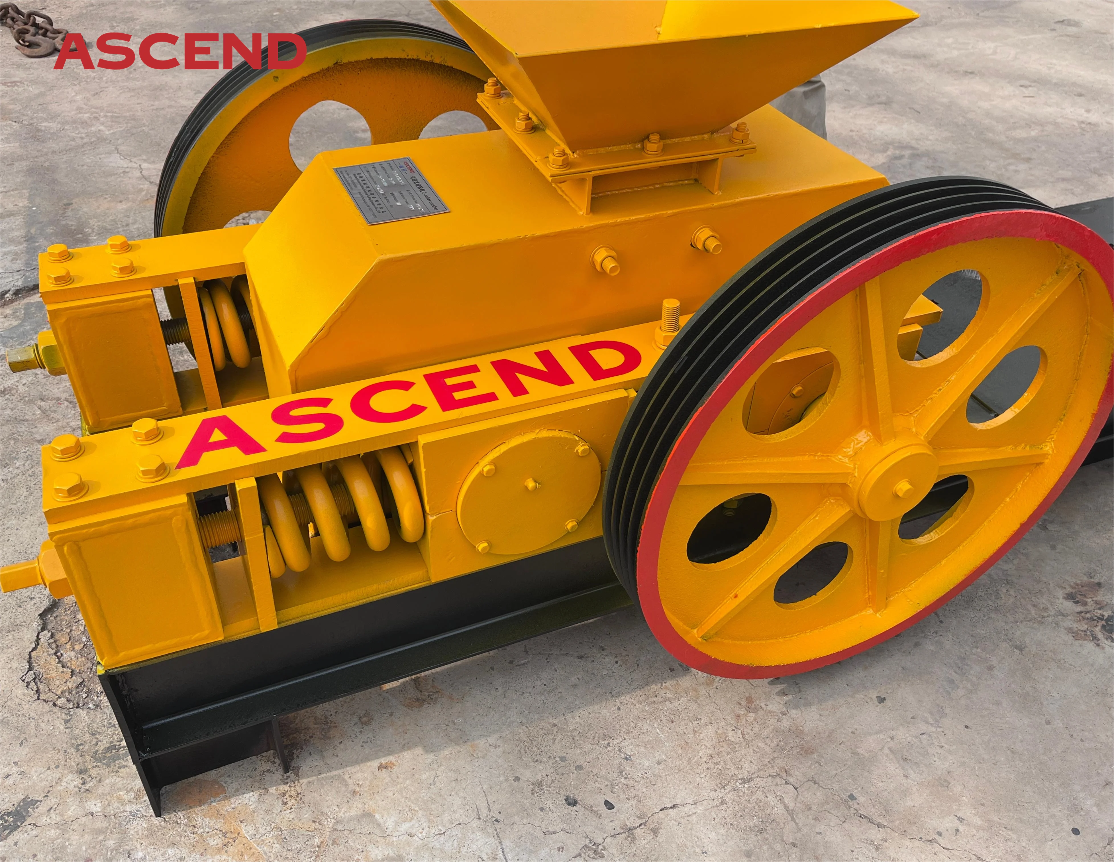 small capacity 5 10 tons per hour quartz basalt marble crushing 2PG-400x250 double roller crusher in Australia America market