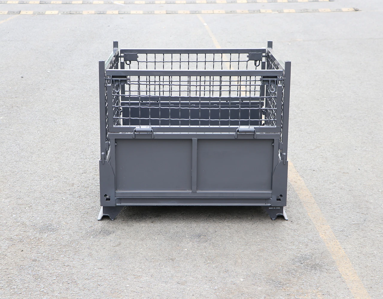 Индивидуальные сверхмощные контейнеры из оцинкованной проволоки с порошковым покрытием корзина клетка для крепления Запираемый Складной
