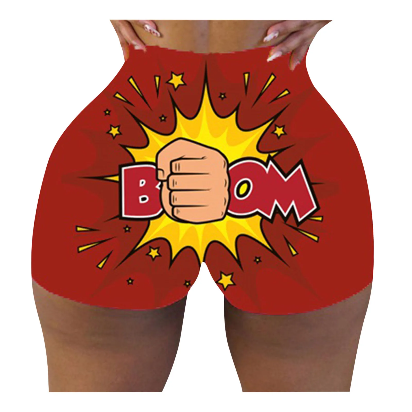 OLAF 3xl Custom High Waist Sport Yoga Workout Fitness Running Casual Cute Print Summer Candy Snack Women Shorts Pants For Women