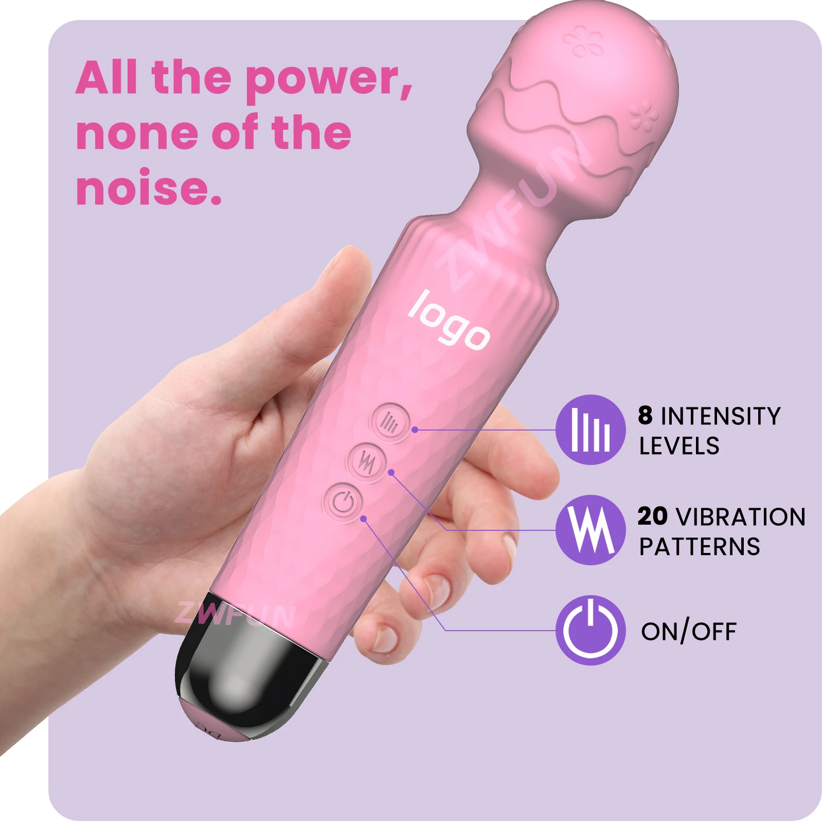 Factory Wholesale High Quality Handheld Vibrator Body Wand Vibrator Amazon Hot Selling Sex Toy Av Wand Massage