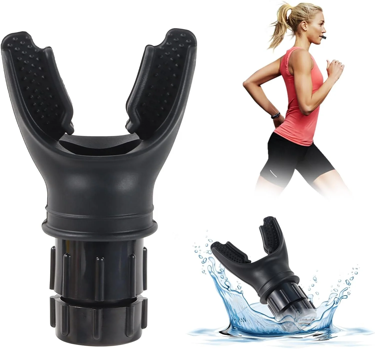 Food Grade Silicon deep breathing trainer Lung breathing respiratory exerciserWith Adjustable Levels Respiratory