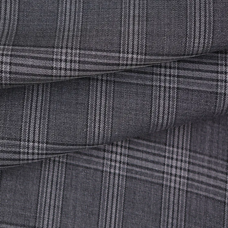 Высококачественная 50 шерстяная эластичная Клетчатая Шерстяная ткань для повседневного костюма