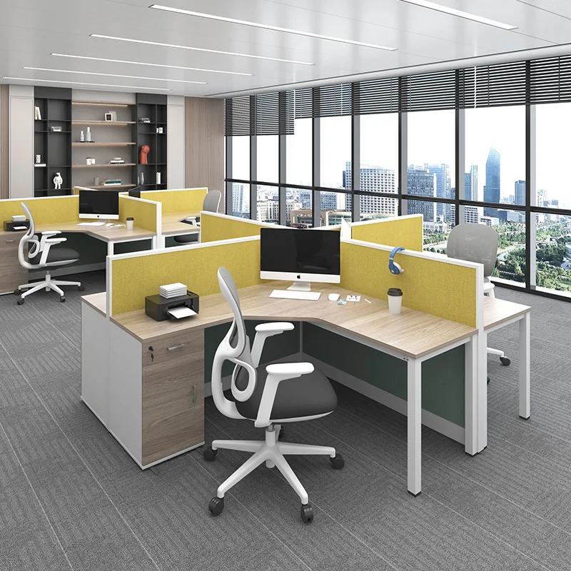 Modern Office Table Workstation cubicle Modular 4 6 Seater Desk Open Staff Workstations WIth OEM ODM Fast delivery