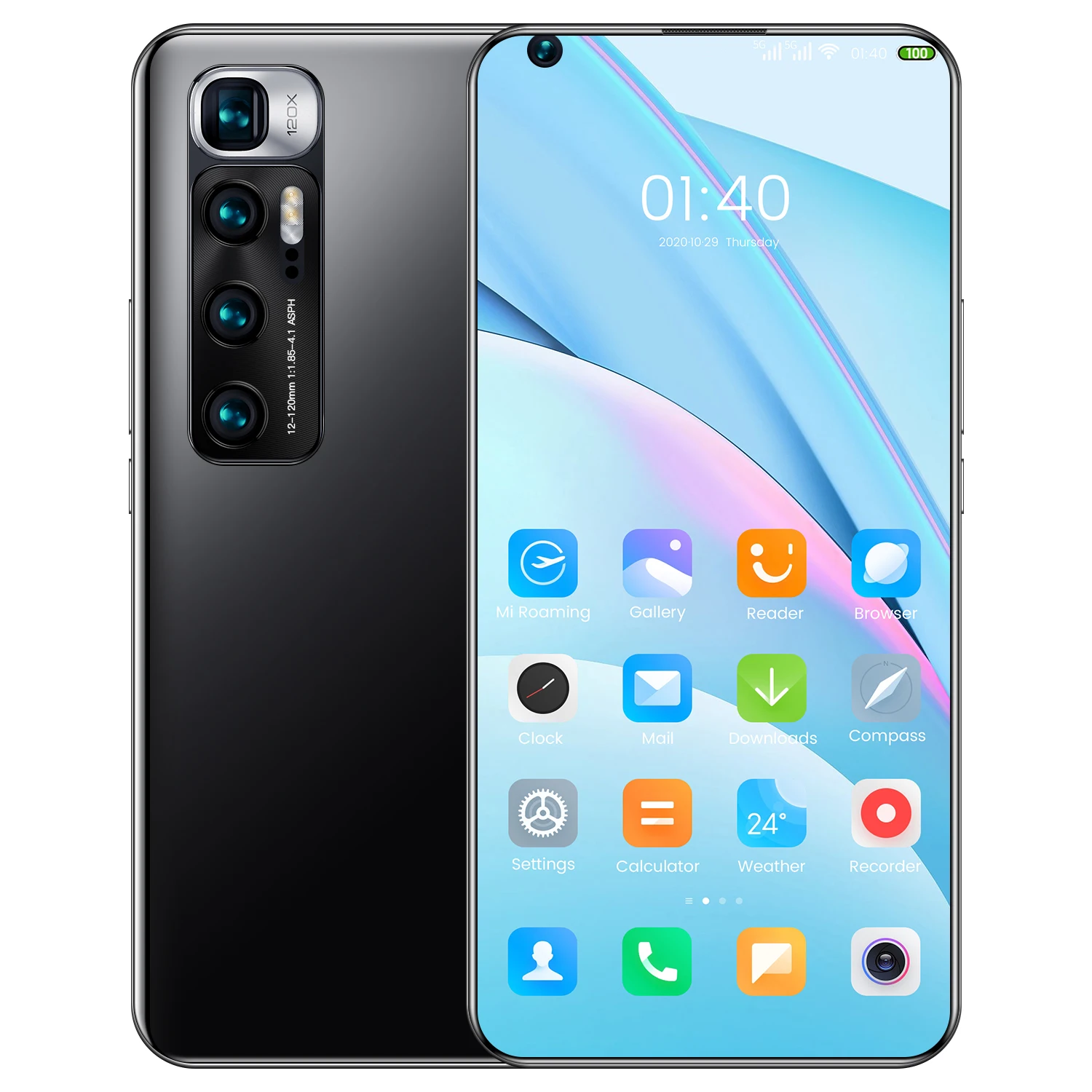 ODM OEM smartphone M10 U1tra 7.2inch big screen Fast Charging telefone 12GB+512GB 10core 24MP+48MP 6800mAh android mobile phones