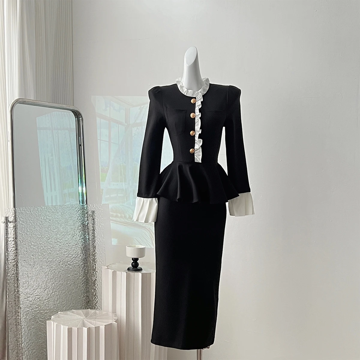 836-95-790 Designer Manufacturers Custom Woman Clothes Wholesale Prom Inspiration Elegant Vintage Lady Oem  Long Dresses